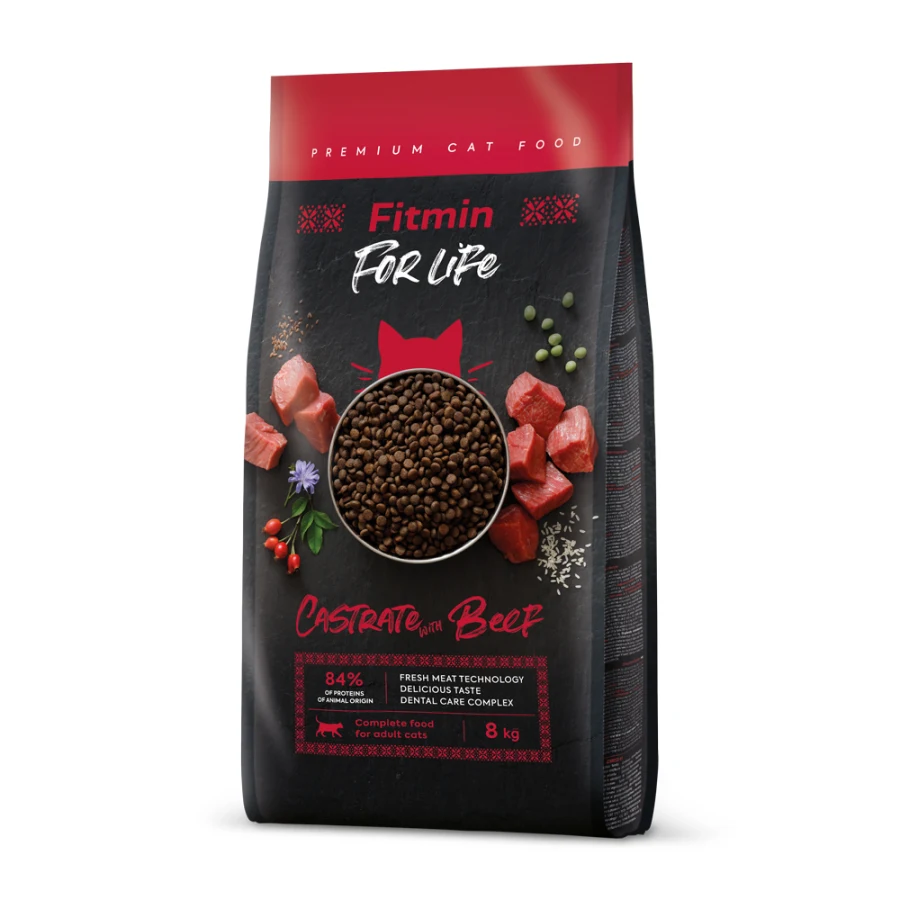 Fitmin for Life Cat Castrate Hovädzie 8kg
