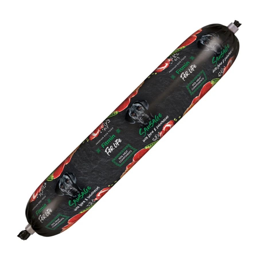 Fitmin for Life psia saláma Jahňacia 900g