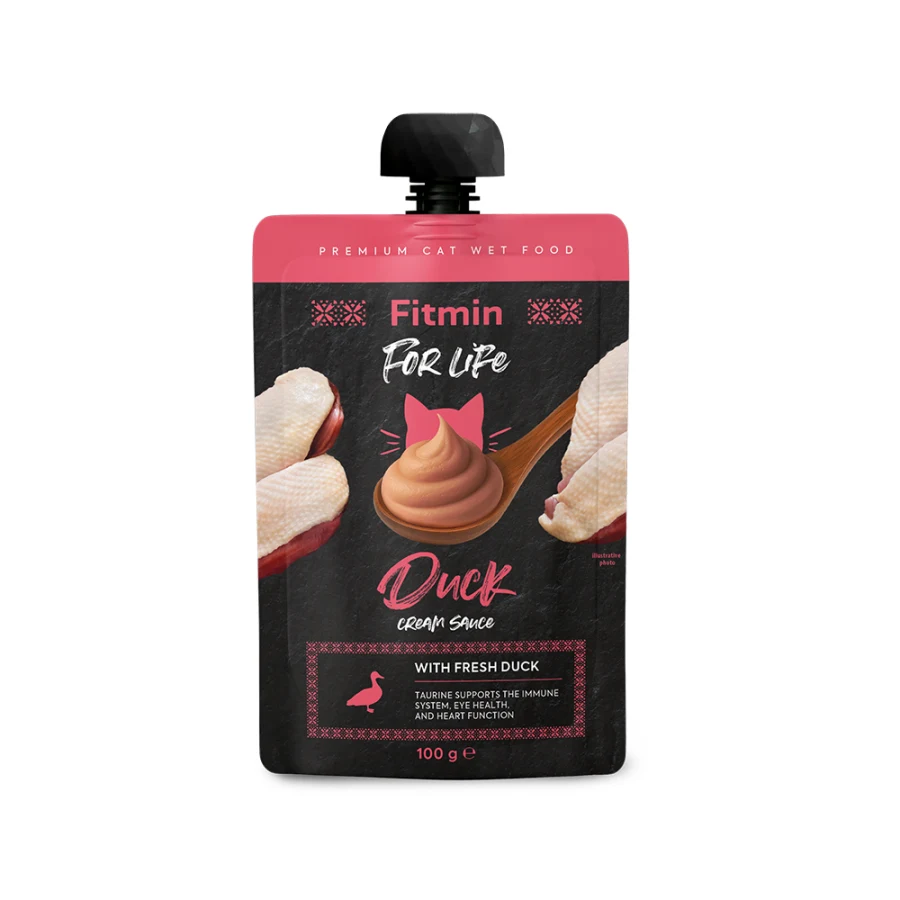 Fitmin for Life Cat Krémová kačacia kapsička 100g
