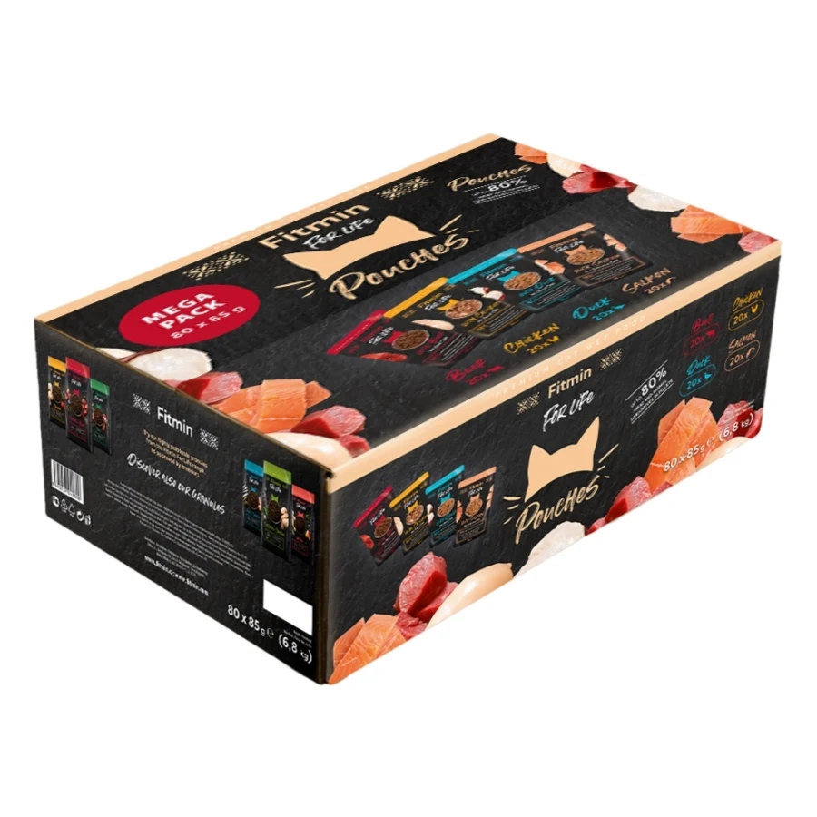 Fitmin for Life Cat Kapsičky MEGAPACK 80x85g
