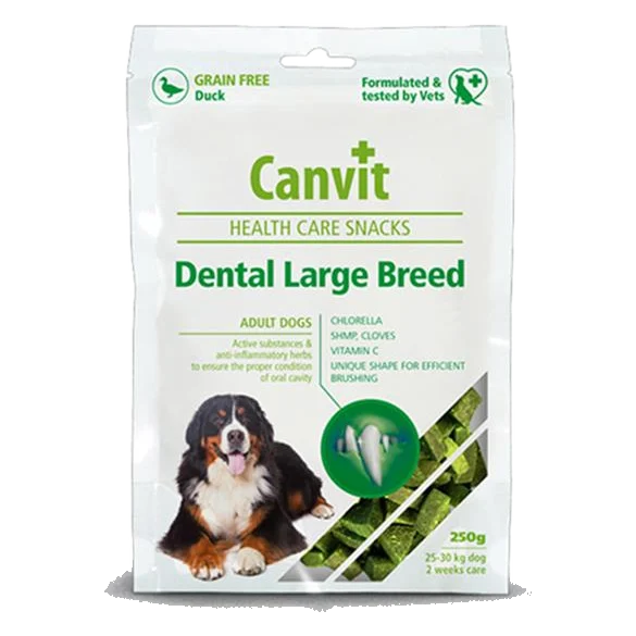 Pamlsok Canvit Health Care dog Dental Snack Large Breed 250 g