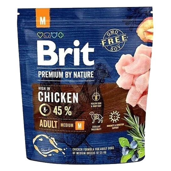 Brit Premium by Nature dog Adult M 1 kg