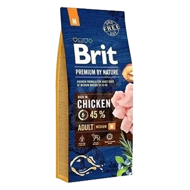 Brit Premium by Nature dog Adult M 15 kg