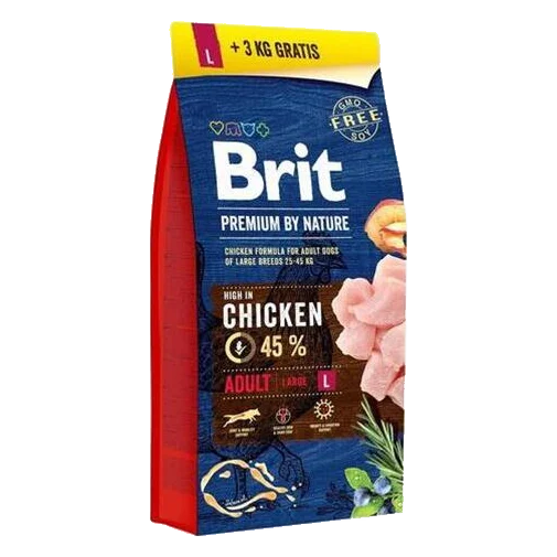Brit Premium by Nature dog Adult L 15 kg