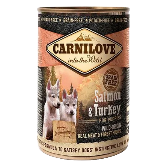 Carnilove dog WM Pupies Salmon & Turkey 6 x 400 g konzerva
