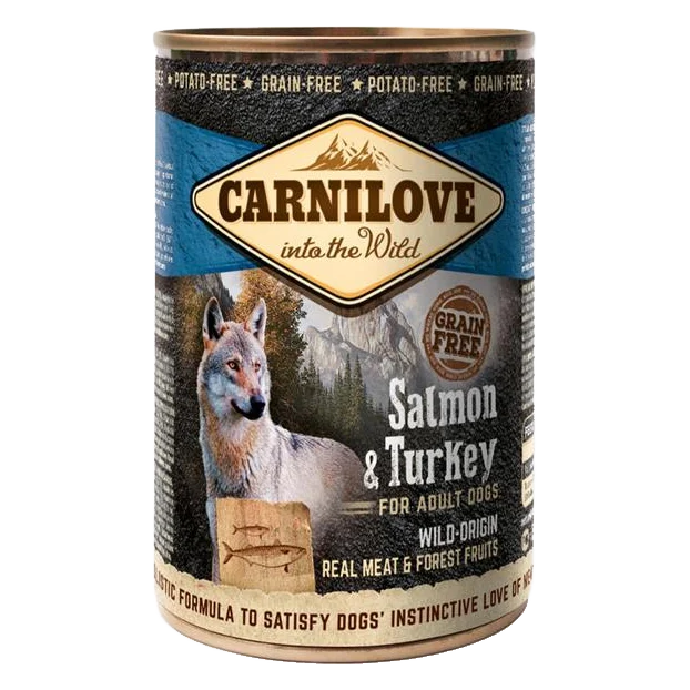 Carnilove dog WM  Salmon & Turkey Grain Free 400 g konzerva