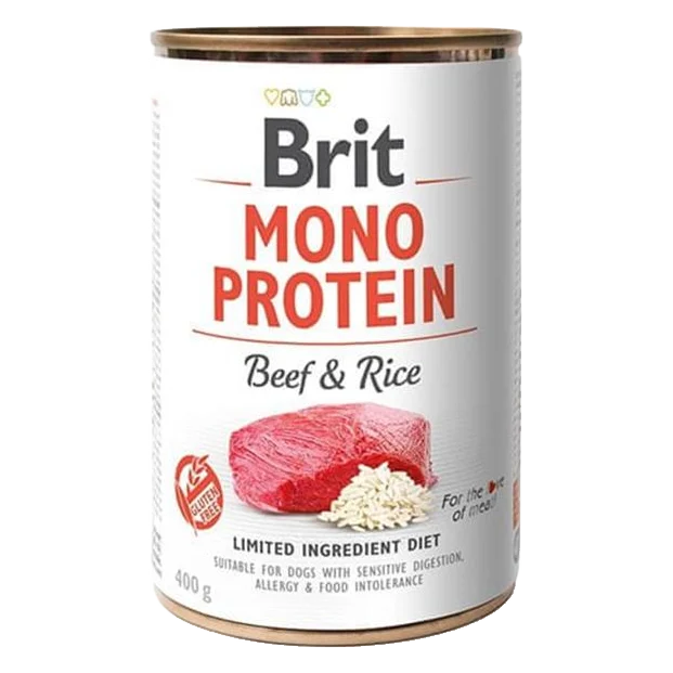 Brit Mono Protein Beef & Brown Rice 400 g konzerva