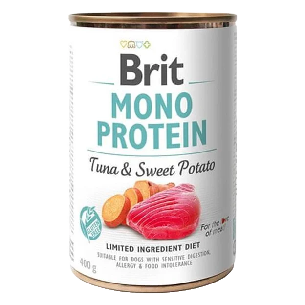 Brit Mono Protein Tuna & Sweet Potato 400 g konzerva