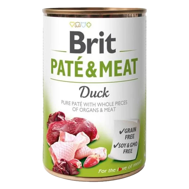 Brit Paté & Meat Duck 400 g konzerva