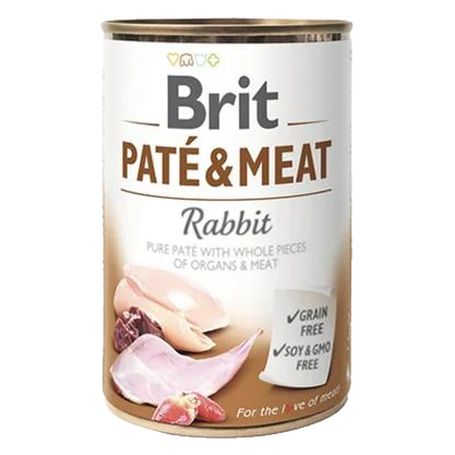 Brit Paté & Meat Rabbit 400 g konzerva