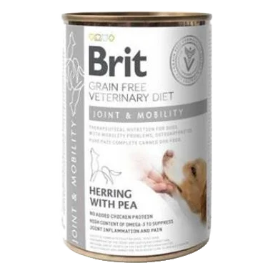 Brit Veterinary Diets GF dog Joint & Mobility 400 g konzerva