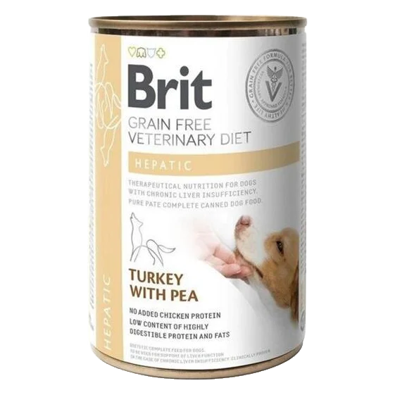 Brit Veterinary Diets GF dog Hepatic 400 g konzerva
