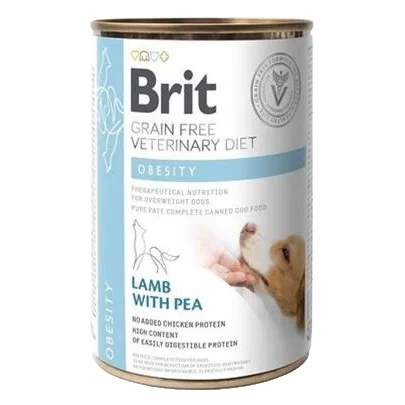Brit Veterinary Diets GF dog Obesity 400 g konzerva