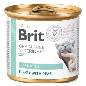 Brit Veterinary Diets GF cat Struvite 200 g konzerva