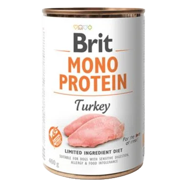 Brit Mono Protein Turkey 6 x 400 g konzerva