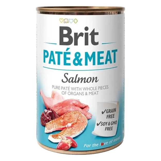 Brit Paté & Meat Salmon 6 x 400 g konzerva