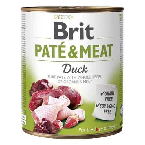Brit Paté & Meat Duck 6 x 800 g konzerva