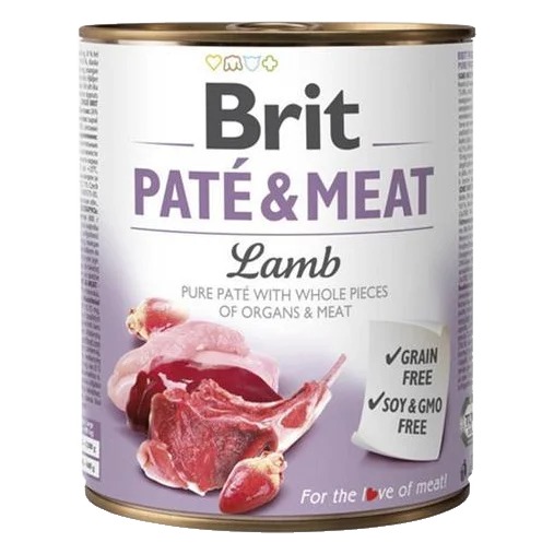 Brit Paté & Meat Lamb 6 x 800 g konzerva
