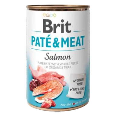 Brit Paté & Meat Salmon 6 x 800 g konzerva