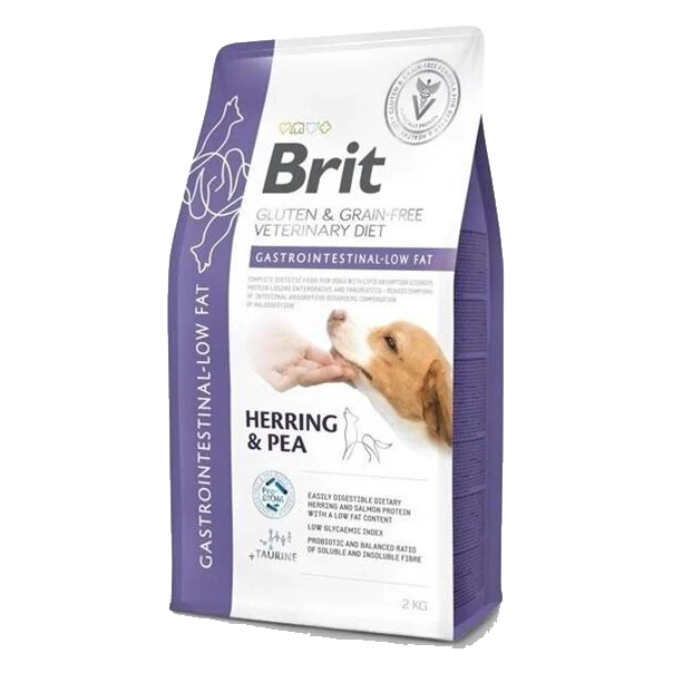 Brit Veterinary Diets GF dog Gastrointestinal-Low fat 2 kg