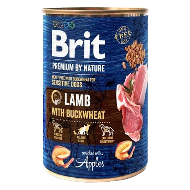 Brit Premium by Nature dog Lamb with Buckwheat 6 x 400 g konzerva