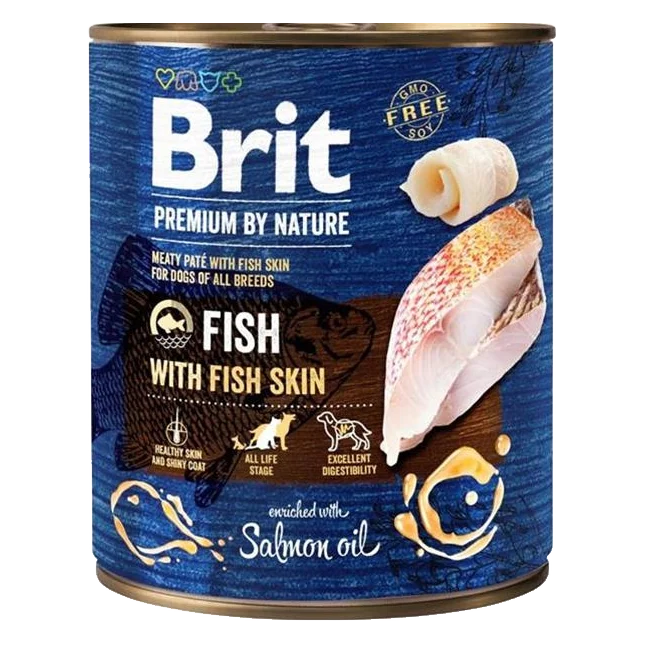 Brit Premium by Nature dog Fish with Fish shin 6 x 800 g konzerva