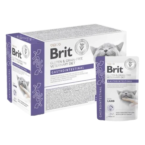 Brit VD Gluten & Grain-Free Cat Fillets in Gravy Gastrointestinal 12 x 85 g kapsičky