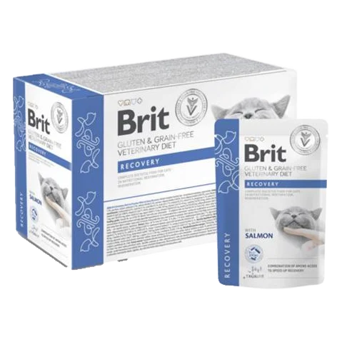 Brit VD Gluten & Grain-Free Cat Fillets in Gravy Recovery 12 x 85 g kapsičky