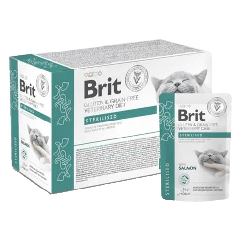 Brit VD Gluten & Grain-Free Cat Fillets in Gravy Sterilised 12 x 85 g kapsičky