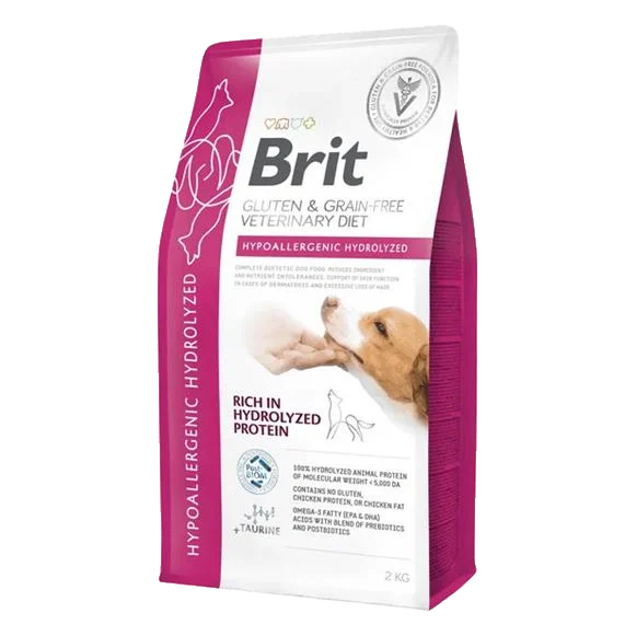 Brit Veterinary Diets GF dog Hypoallergenic Hydrolyzed 2 kg