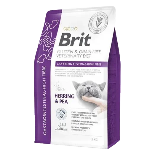 Brit Veterinary Diets GF cat Gastrointestinal High Fibre 2 kg