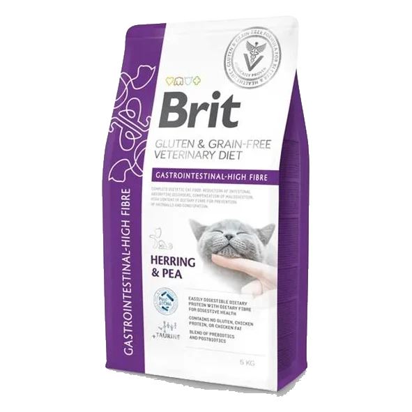 Brit Veterinary Diets GF cat Gastrointestinal High Fibre 5 kg