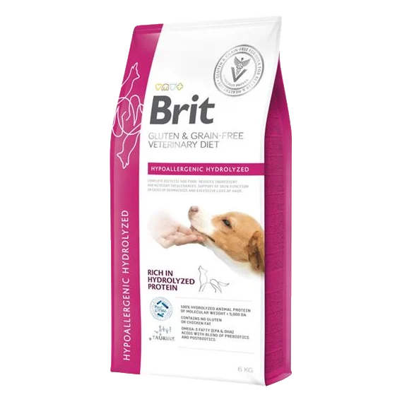 Brit Veterinary Diets GF dog Hypoallergenic Hydrolyzed 6 kg