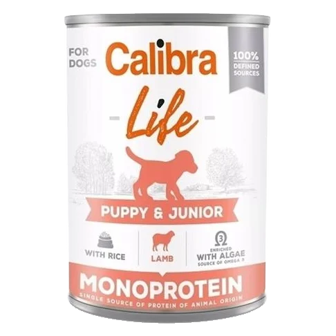 Calibra KONZERVA dog Puppy & Junior Life Lamb & Rice 6 x 400g