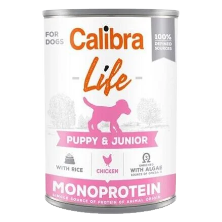 Calibra KONZERVA dog Puppy & Junior Life Chicken & Rice 6 x 400g
