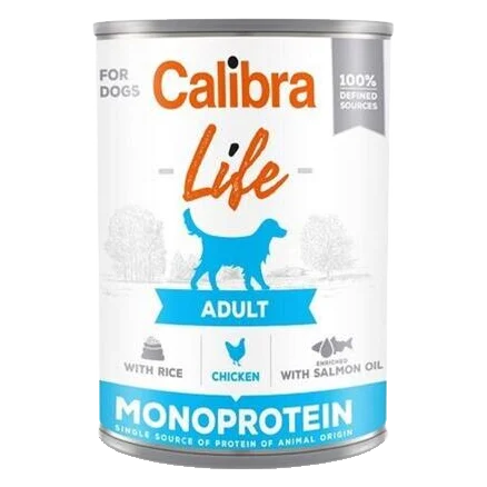 Calibra KONZERVA dog Adult Life Chicken & Rice 6 x 400g