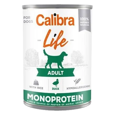 Calibra KONZERVA dog Adult Life Duck & Rice 6 x 400g