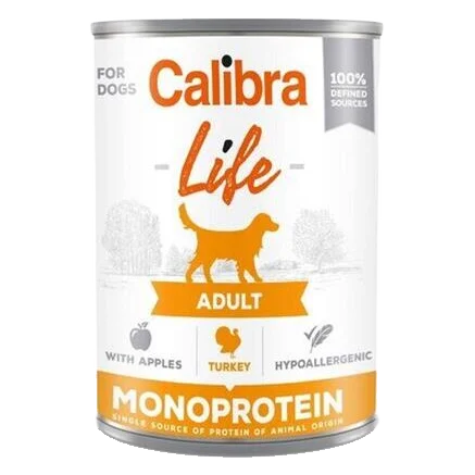 Calibra KONZERVA dog Adult Life Turkey & Apple 6 x 400g