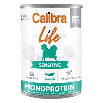 Calibra KONZERVA dog Adult Life sensitive Salmon & Rice 6 x 400g