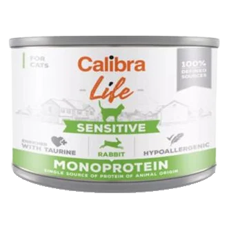 Calibra KONZERVA cat Life Adult Sensitive rabbit 6 x 200 g