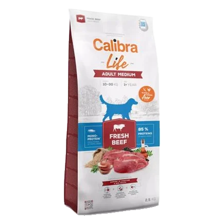 Calibra Dog Life Adult Medium Fresh Beef 2,5 kg