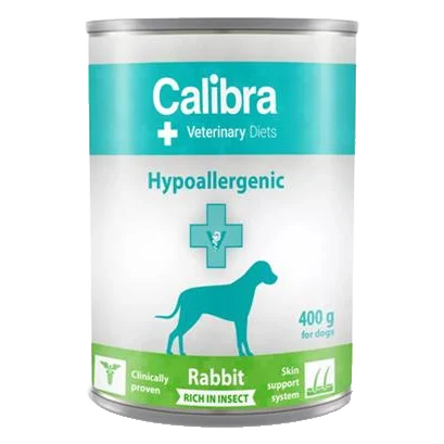 Calibra VD Dog Hypoallergenic Rabit&Insect konzerva 6 x 400 g