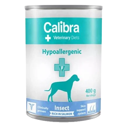 Calibra VD Dog Hypoallergenic Insect&Salmon konzerva 6 x 400 g