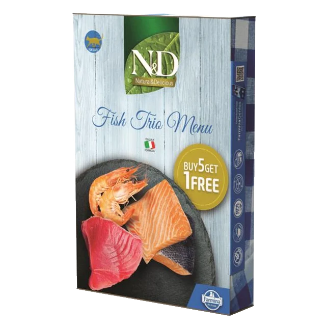 Farmina N&D cat NATURAL Fish Trio Menu 6 x 70 g