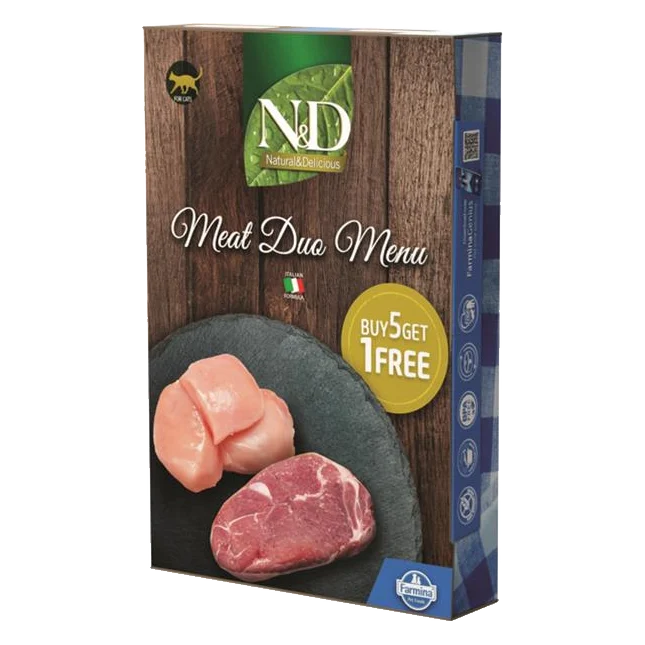 Farmina N&D cat NATURAL Meat Duo Menu 6 x 70 g