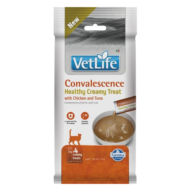 Pamlsok Farmina Creamy Vet Life Cat Convalescence with Chicken & Tuna 60 g
