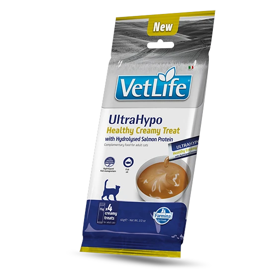 Pamlsok Farmina Creamy Vet Life Cat Ultrahypo with Hydrolysed Salmon Protein 60 g