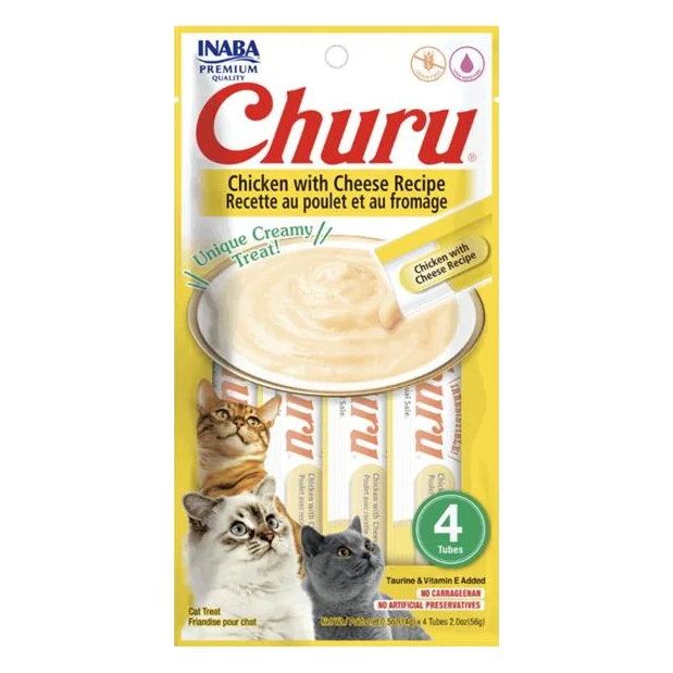 Pamlsok Inaba Churu Pyré cat Kura so syrom 4 tuby 56 g