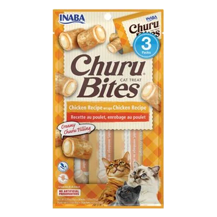Pamlsok Inaba Churu Bites cat Kura 3 tuby 30 g
