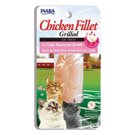 Pamlsok Inaba Churu Grilled cat Kura v krevetovom vývare 1 ks 25 g